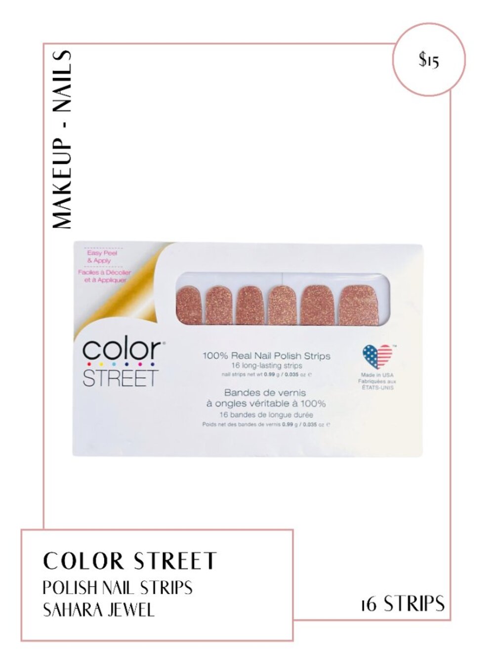 Color Street Polish Strips Sahara Jewel
